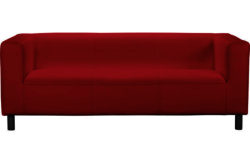 ColourMatch Moda Regular Fabric Sofa - Poppy Red
